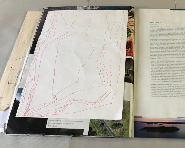 Strata I. Documenting my approach to research and sketchbooks (credit: Anna Kime)