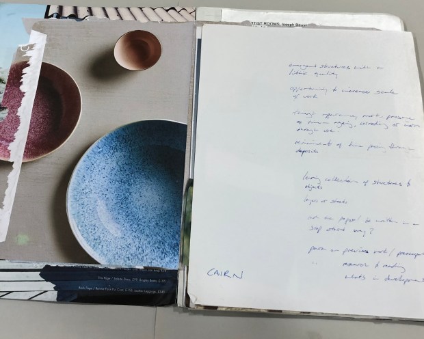 Strata I. Documenting my approach to research and sketchbooks (credit: Anna Kime)