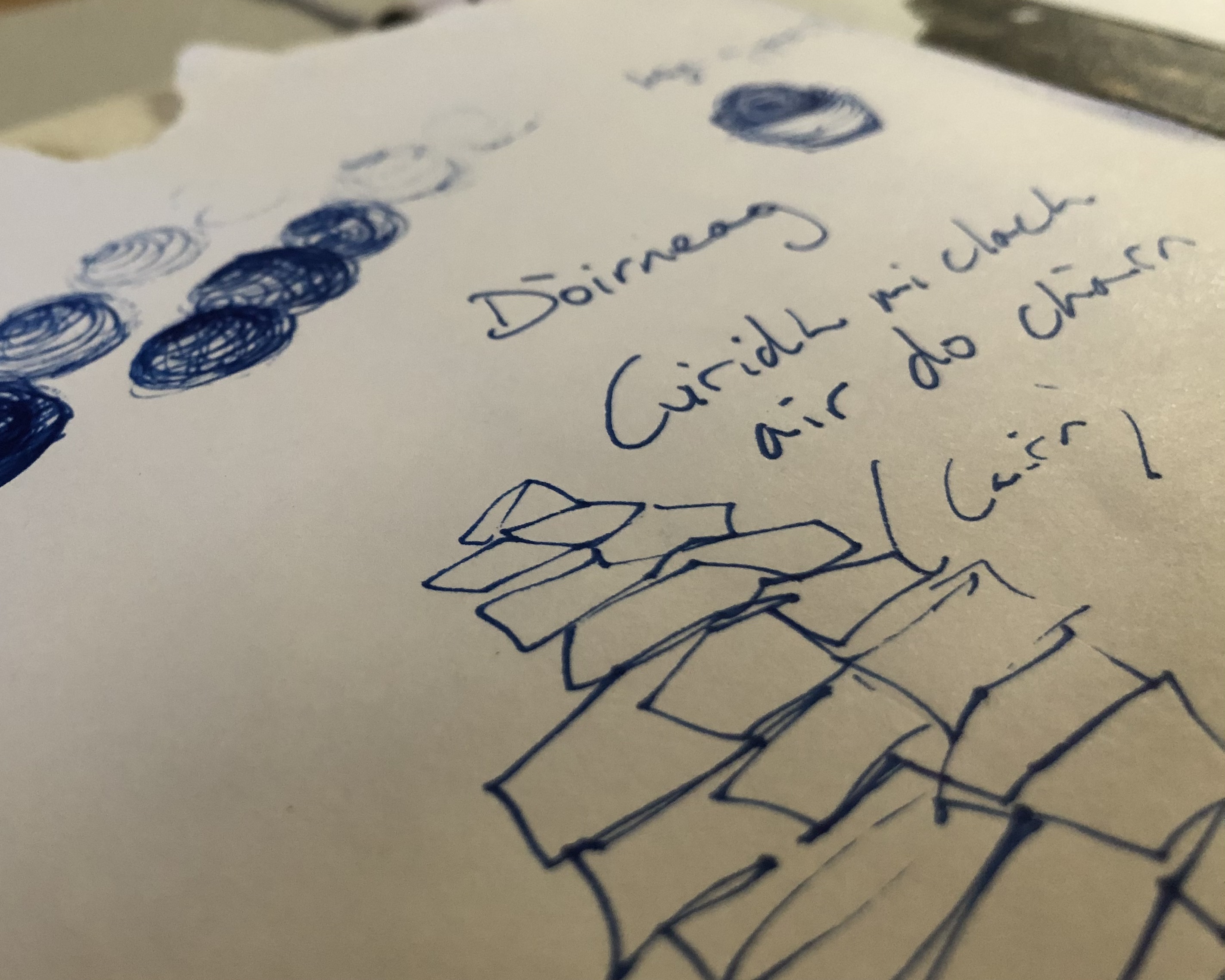 Strata I. Documenting my approach to research and sketchbooks (credit: Anna Kime)